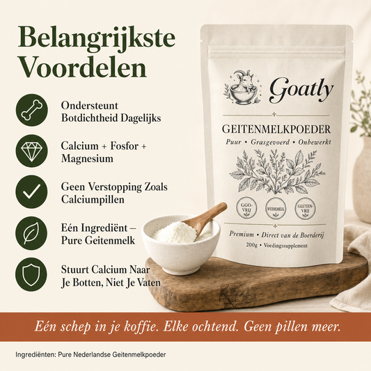 Goatly Geitenmelkpoeder voor Sterke Botten 50+