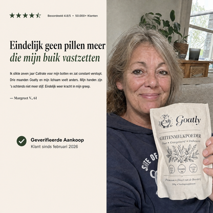 Goatly Geitenmelkpoeder voor Sterke Botten 50+