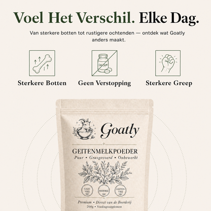Goatly Geitenmelkpoeder voor Sterke Botten 50+