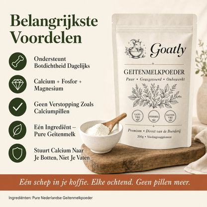 Goatly Geitenmelkpoeder voor Sterke Botten 50+